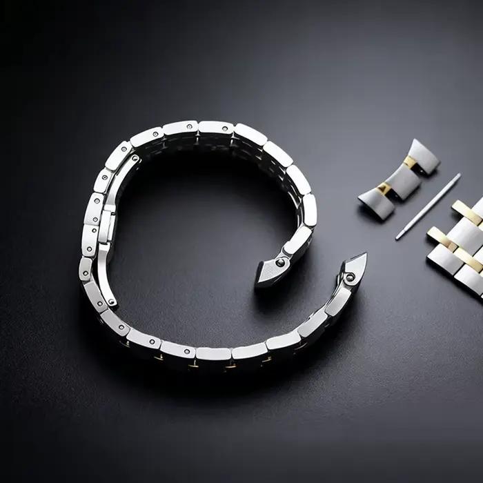 Bracelet de montre en métal de luxe