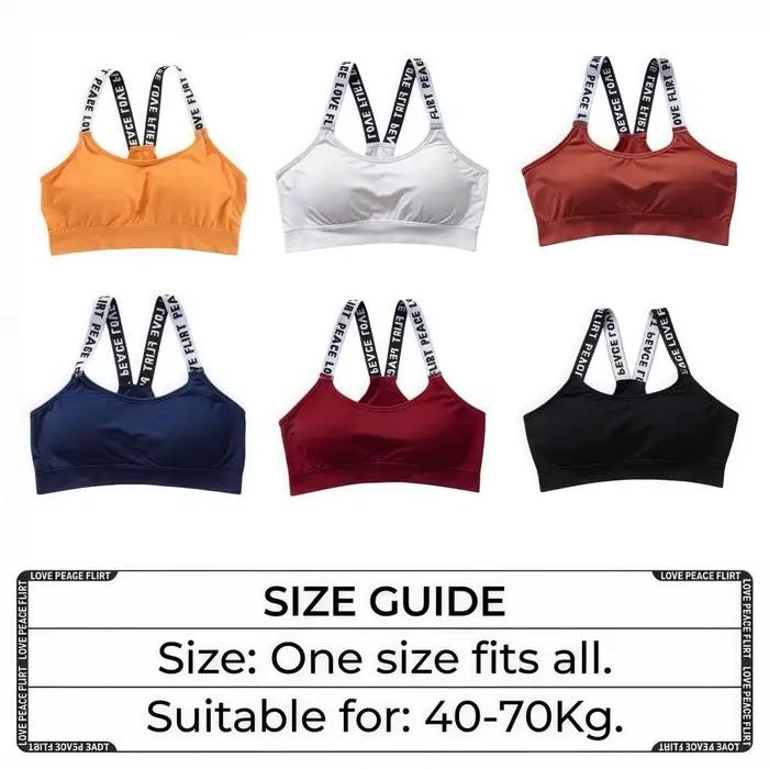 Soutien-gorge de sport sans armatures pour femme