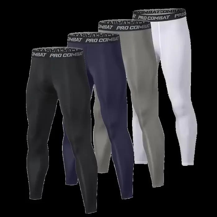 Pantalons de compression pour hommes, collants, leggings pour la course à pied, l'entraînement, le sport, le fitness, séchage rapide, pantalons d'entraînement