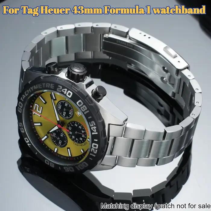 Bracelet de montre en métal pour hommes