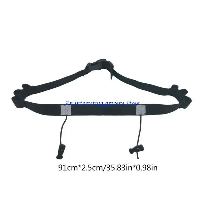 Ceinture numéro course 652D, avec bande réfléchissante à boucle en Gel