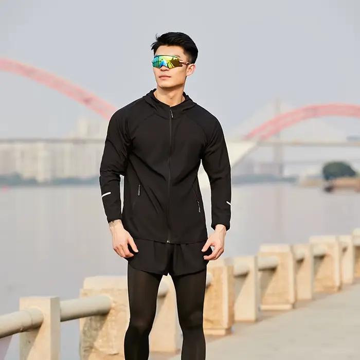 Veste de course à séchage rapide pour hommes