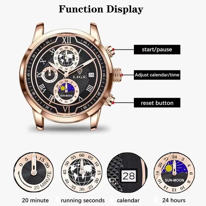 LIGE – montre de luxe pour hommes