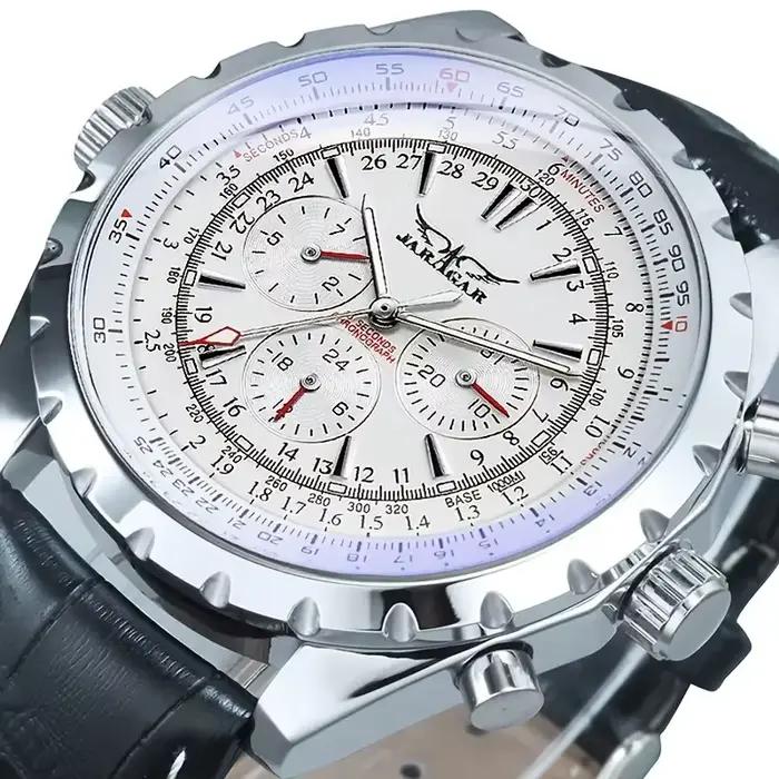 Montre de pilote de luxe pour homme - Mouvement mécanique automatique