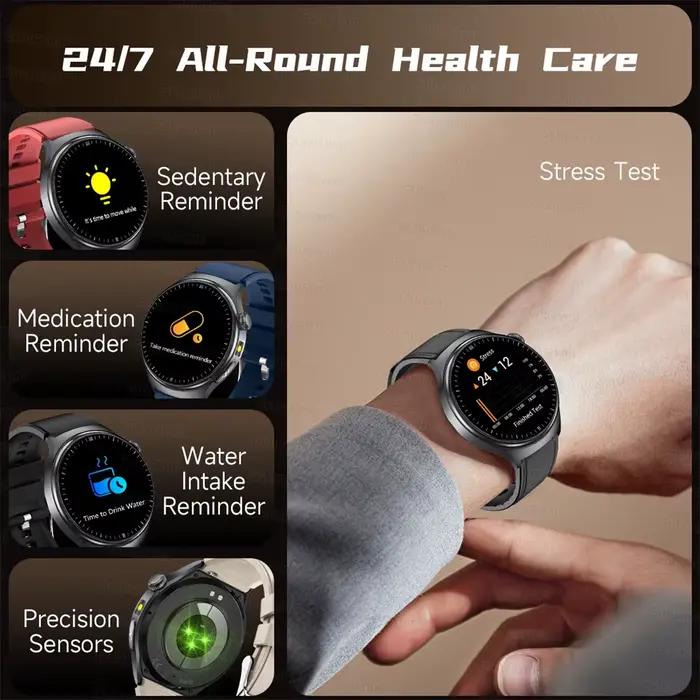 Nouvelle montre intelligente ECG précise analyse de la santé cardiaque pression d'oxygène dans le sang appel BT montres intelligentes ECG pour hommes femmes film de protection