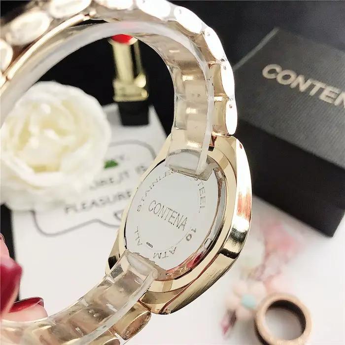 Genève-Montre de luxe en acier inoxydable pour femme