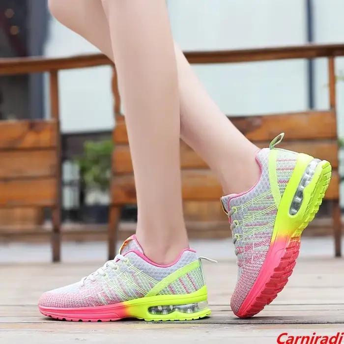Printemps haute qualité amorti chaussures de course femmes respirant automne athlétisme baskets décontractées dames antidérapant Sport marche chaussure