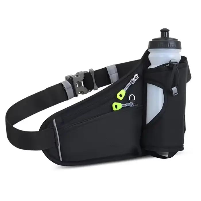 Sac banane de sport avec porte-bouteille d'eau pour homme et femme