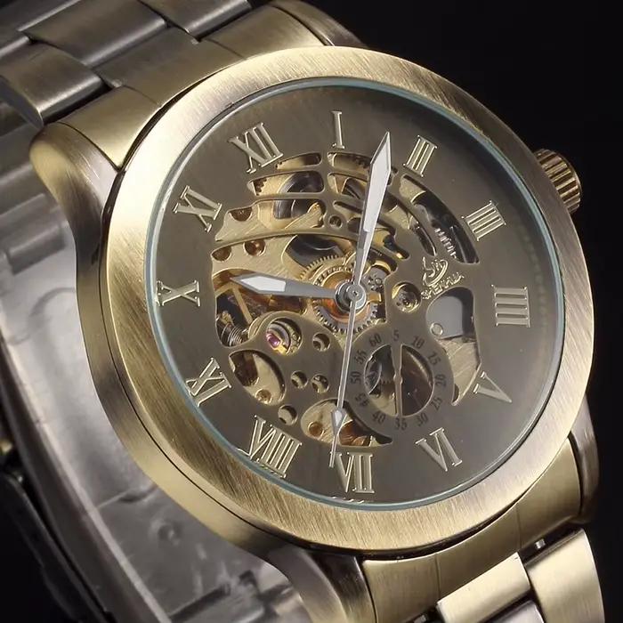 Montres-bracelets mécaniques rétro pour hommes