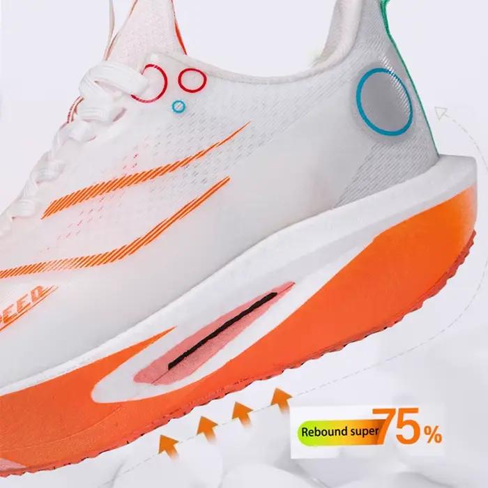 Chaussures de course pour hommes plaque de carbone chaussures de course professionnelles respirant antidérapant amorti femmes chaussures de sport de course décontractées