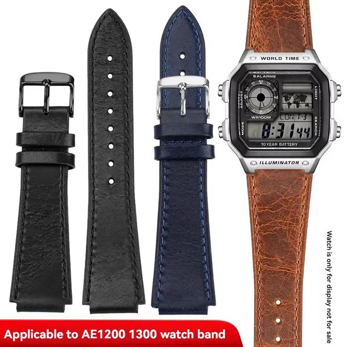 Pour Casio petit bracelet carré AE1200 AE-1300/F-108/W-216H/W-218/WS-1400 W-737H Hretro
