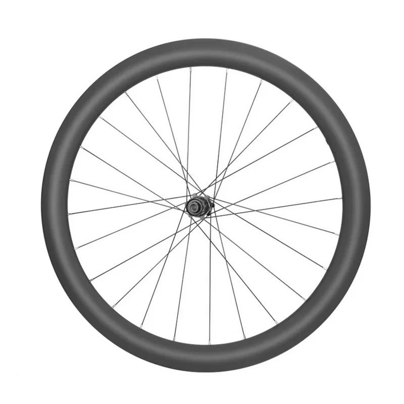 Roue d'essieu traversant de vélo de route en Fiber de carbone, 100x12mm, 142x12mm, frein à disque à